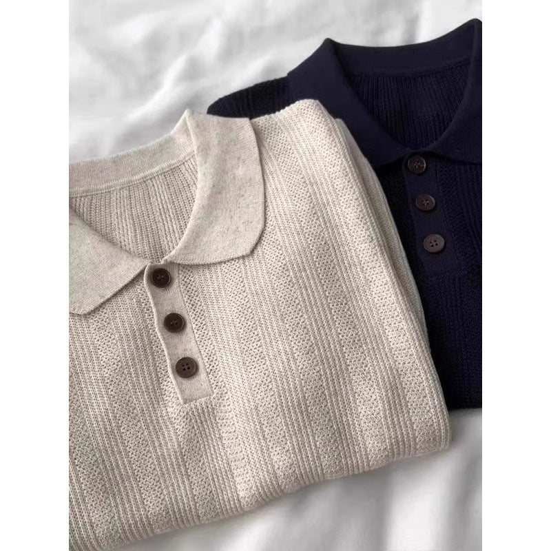 Textured Knit Polo
