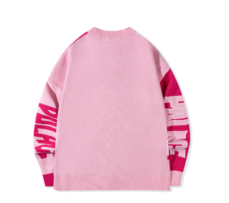 Pink Anime Knit Sweater
