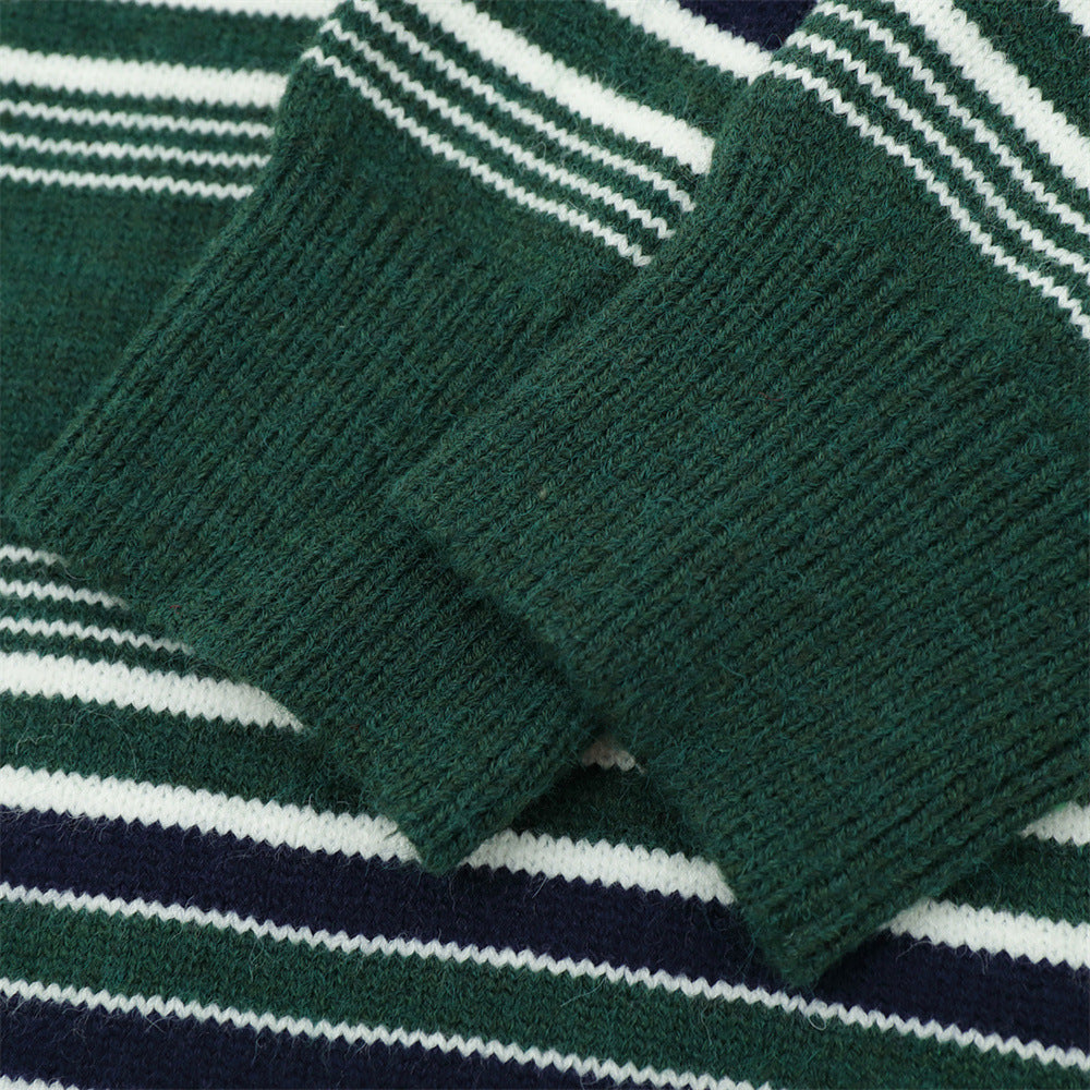 Striped Collegiate Knit Sweater