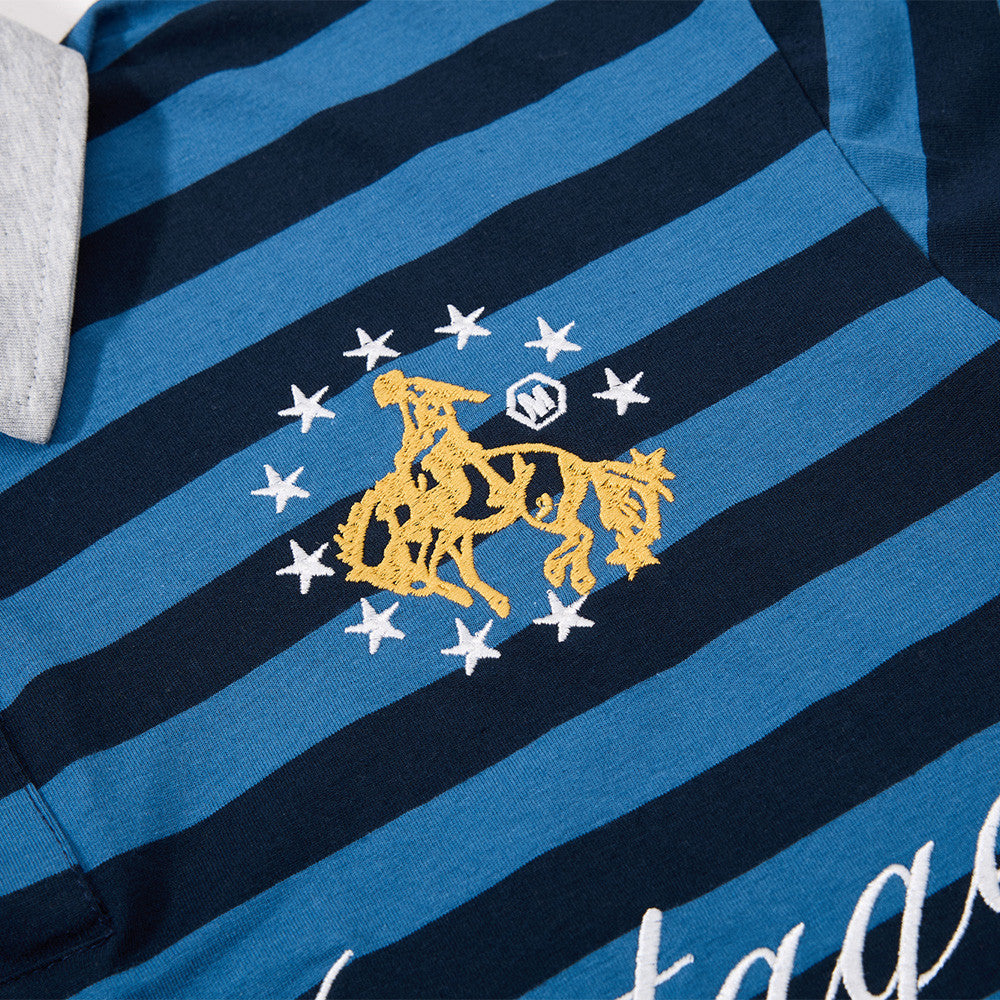 Vintage Stripe Graphic Polo