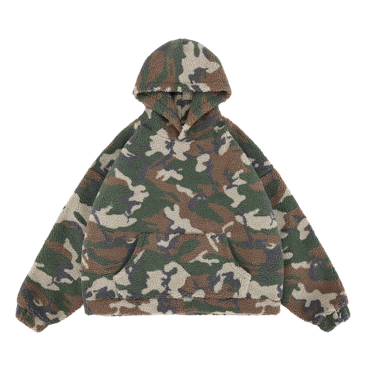 Camouflage Sherpa Hoodie