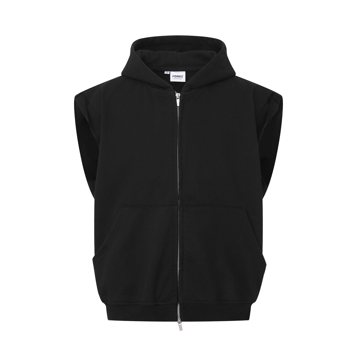 Sleeveless Zip-Up Hoodie
