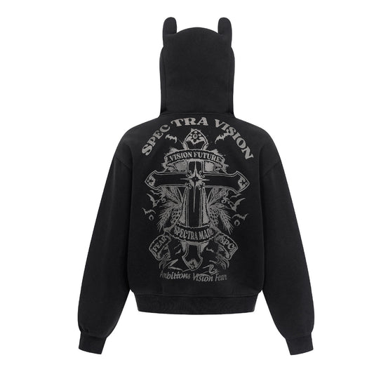 Little Devil Vintage Zip Hoodie