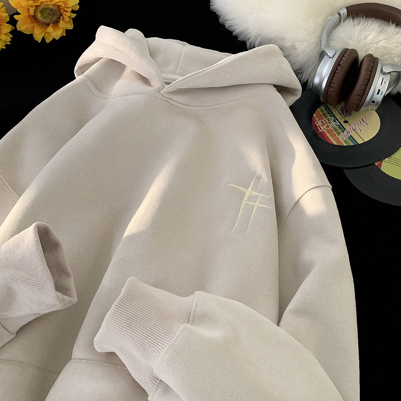American Retro Suede Hoodie