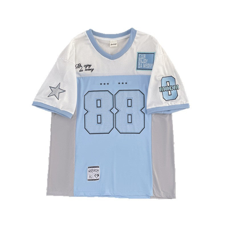 V-neck Casual Jersey