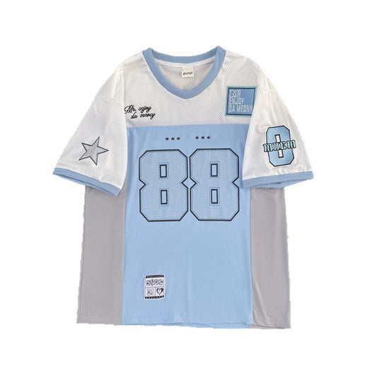 V-neck Casual Jersey