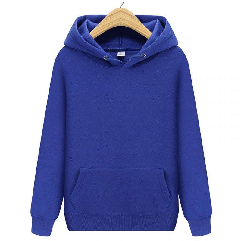 Plain Casual Athletic Pullover Hoodie