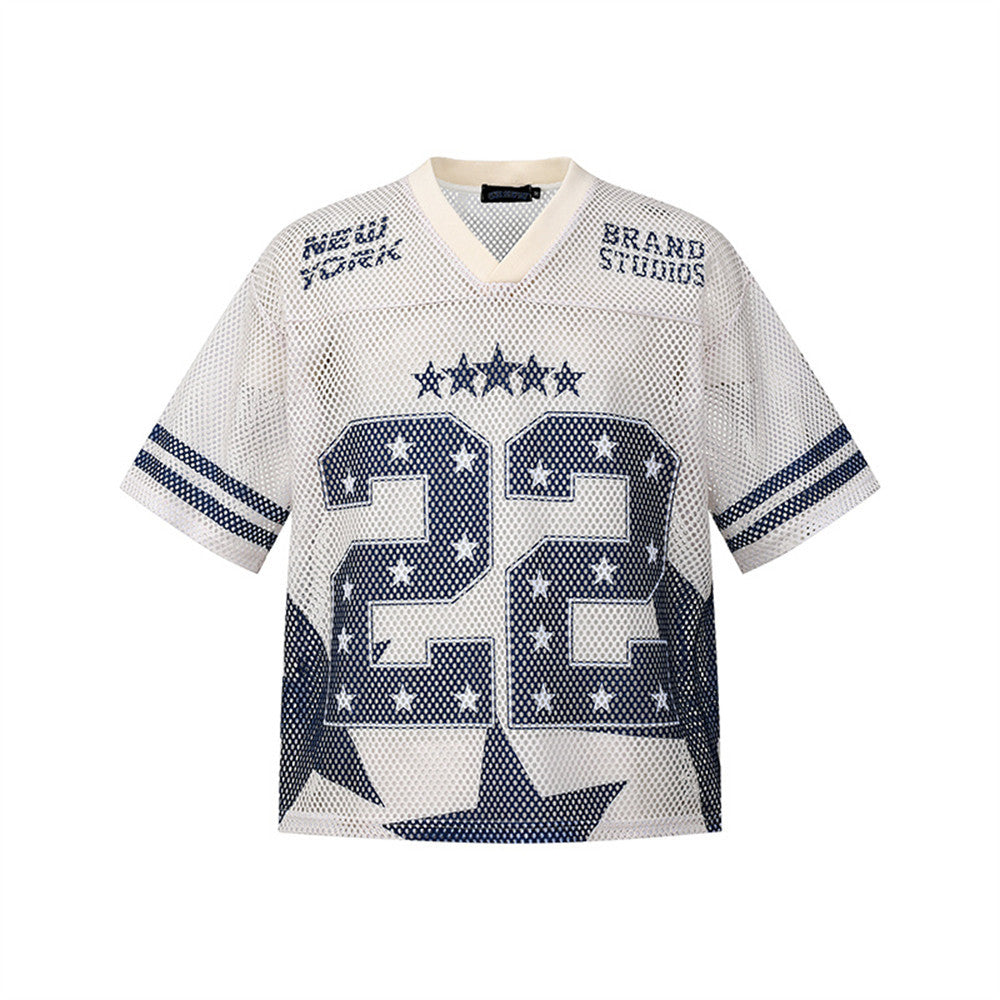 22 printed rugby jersey