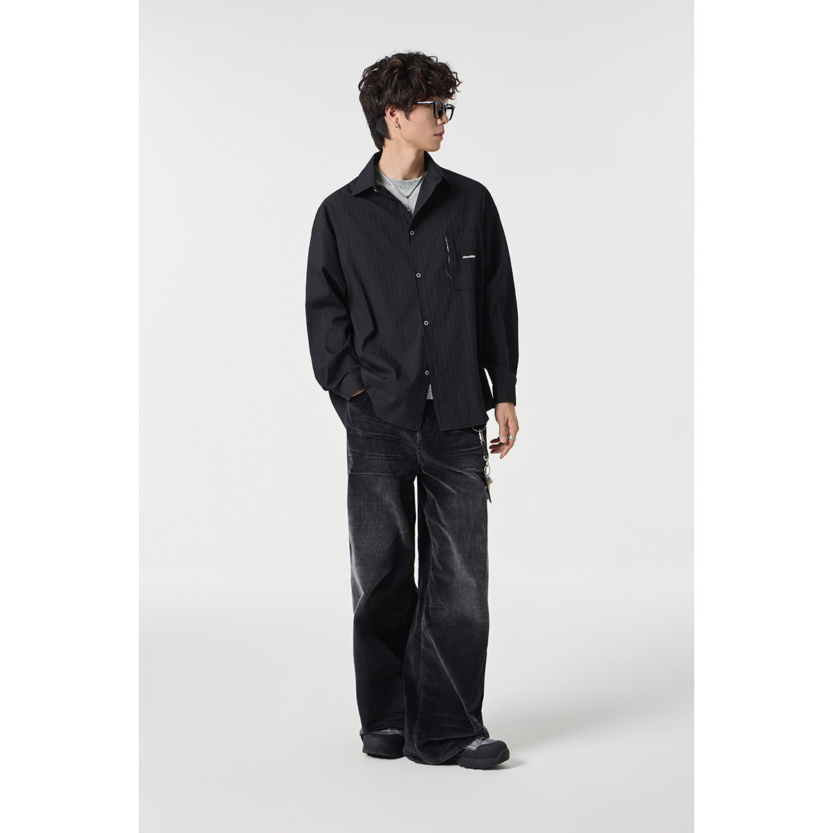 Ribbed Pocket Overshirt
