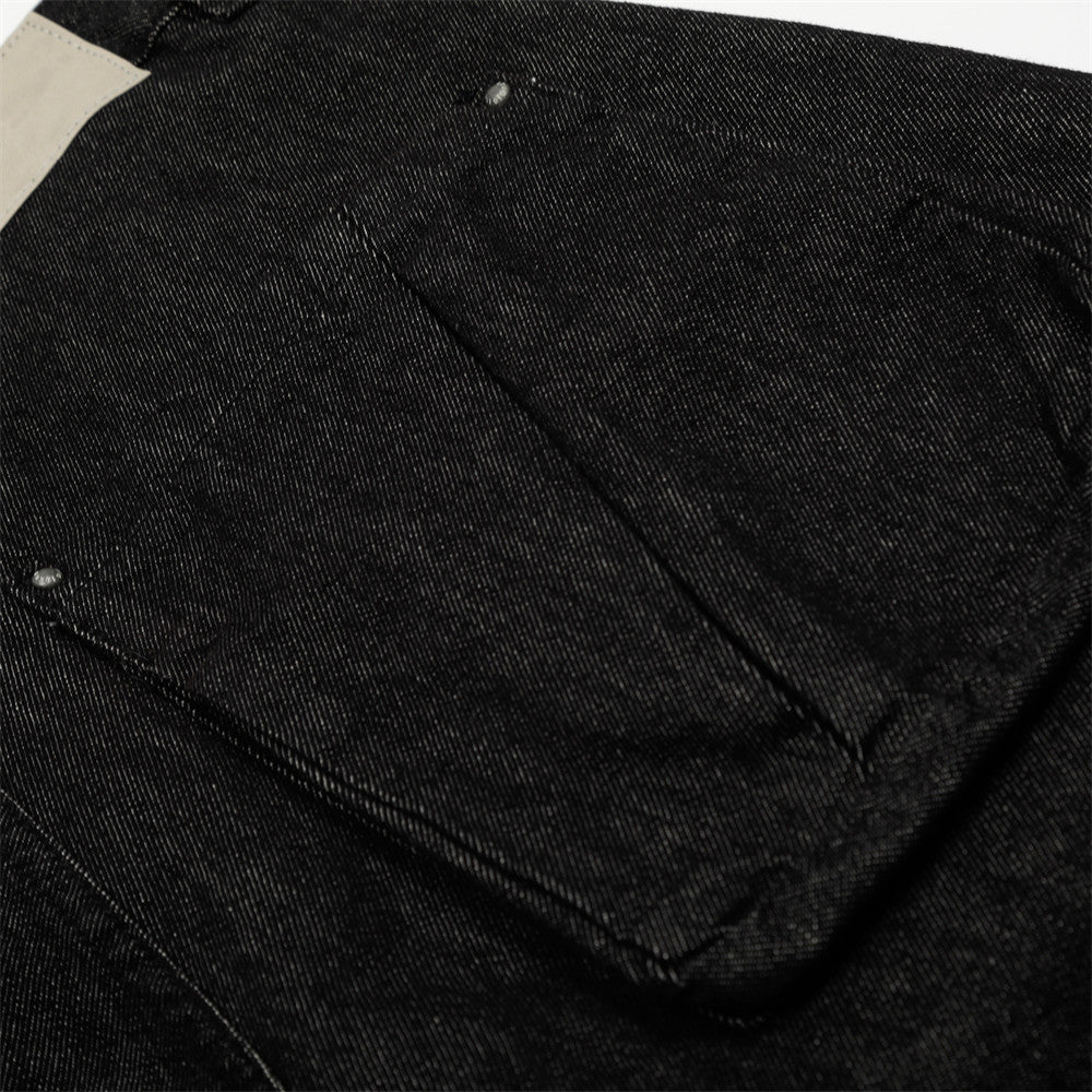 Five-Point Wide Denim Short