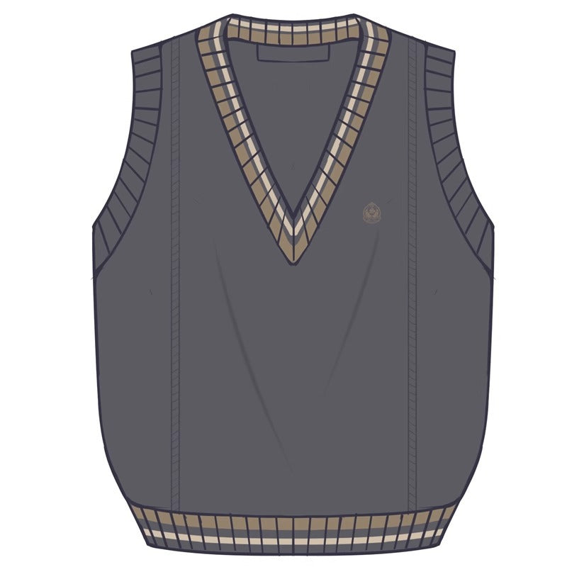 Collegiate V-Neck Knit Vest