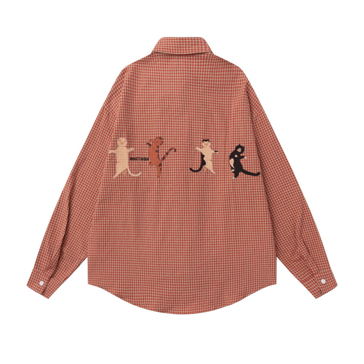 Embroidered Tie Detail Check Shirt