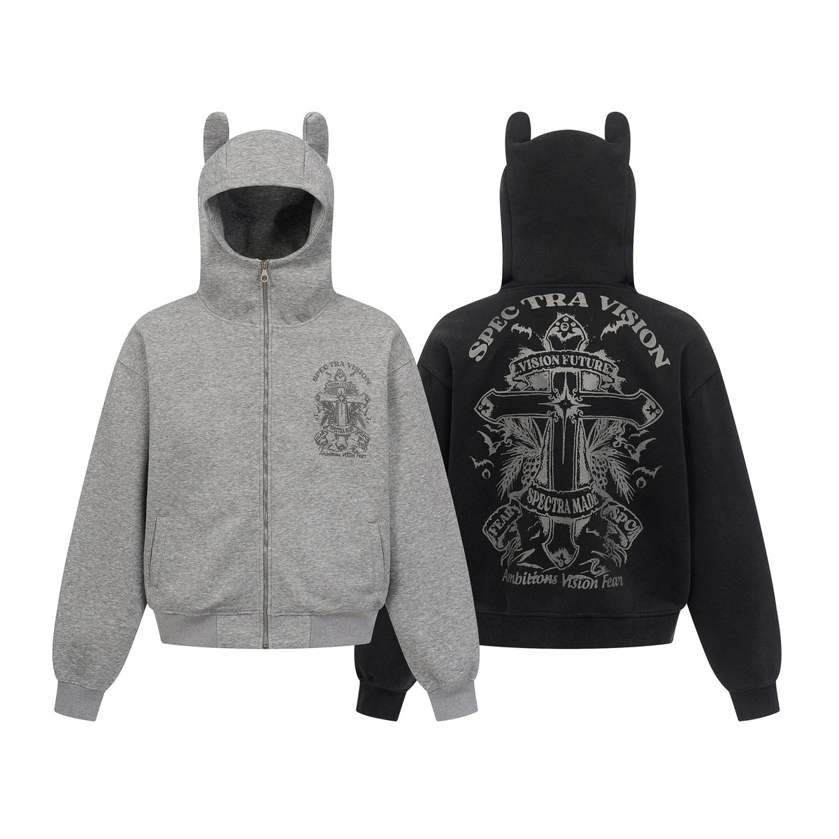 Little Devil Vintage Zip Hoodie