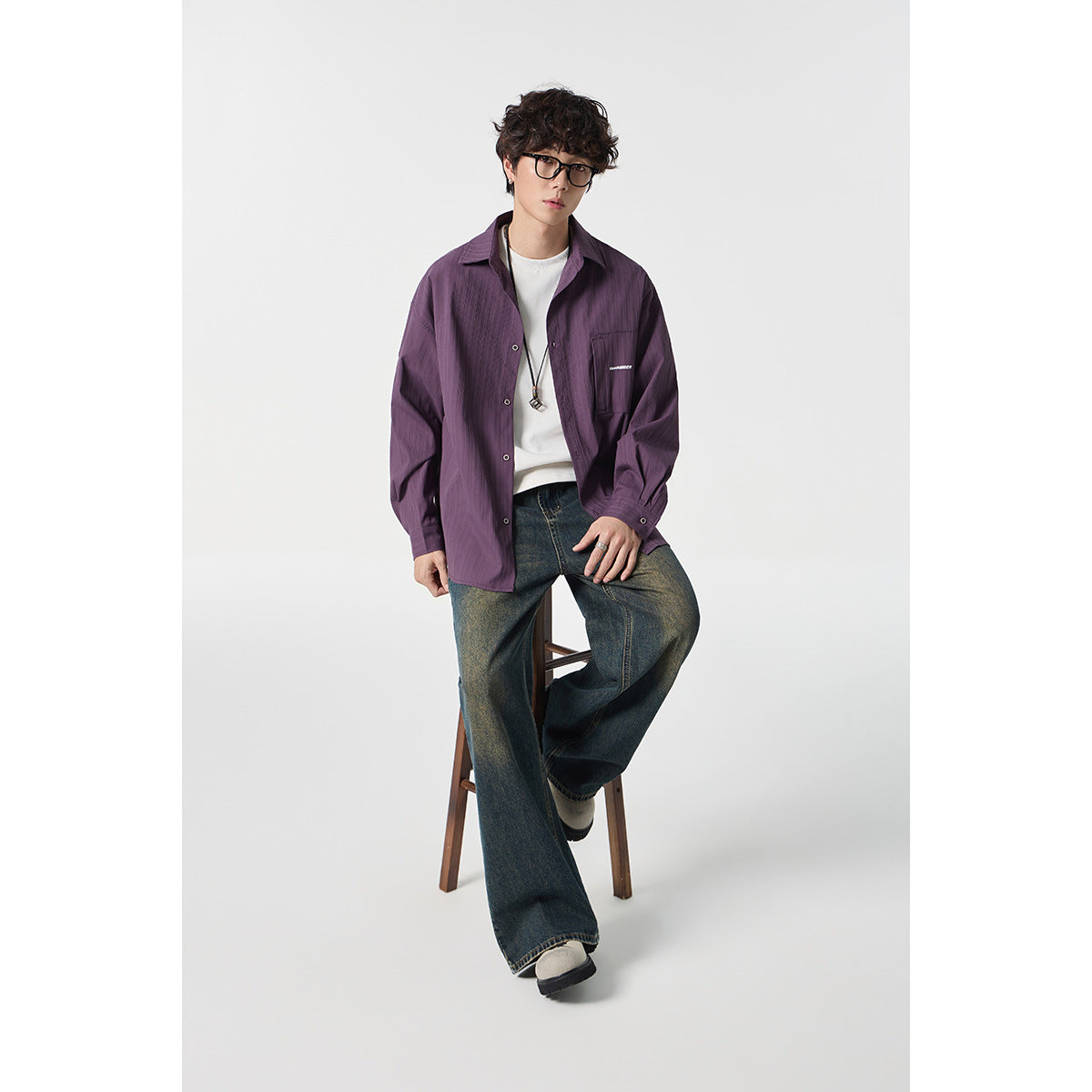 Ribbed Pocket Overshirt