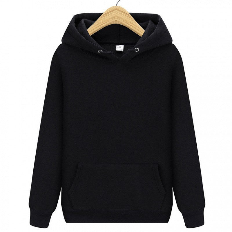 Plain Casual Athletic Pullover Hoodie