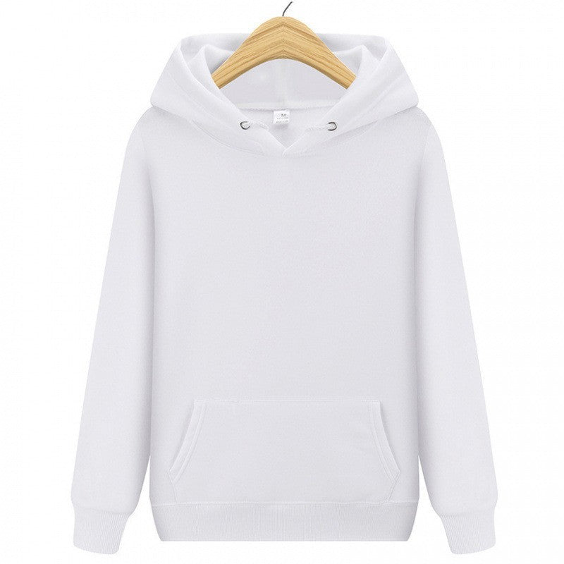 Plain Casual Athletic Pullover Hoodie