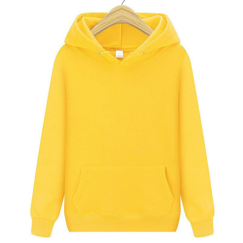 Plain Casual Athletic Pullover Hoodie