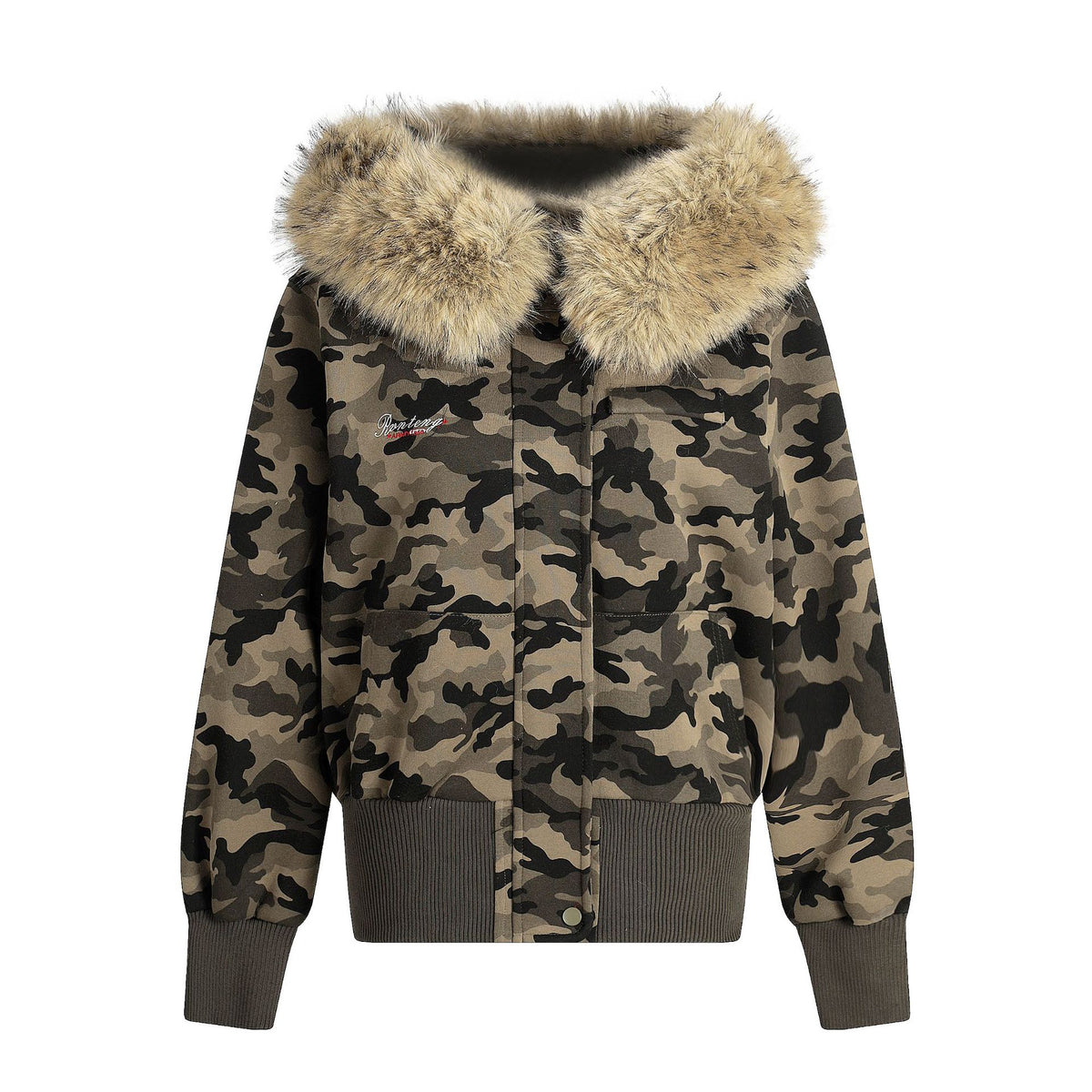 Camouflage Hooded Cardigan