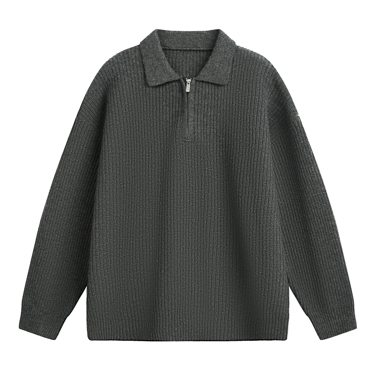 Half-Zip Knit Polo Sweater