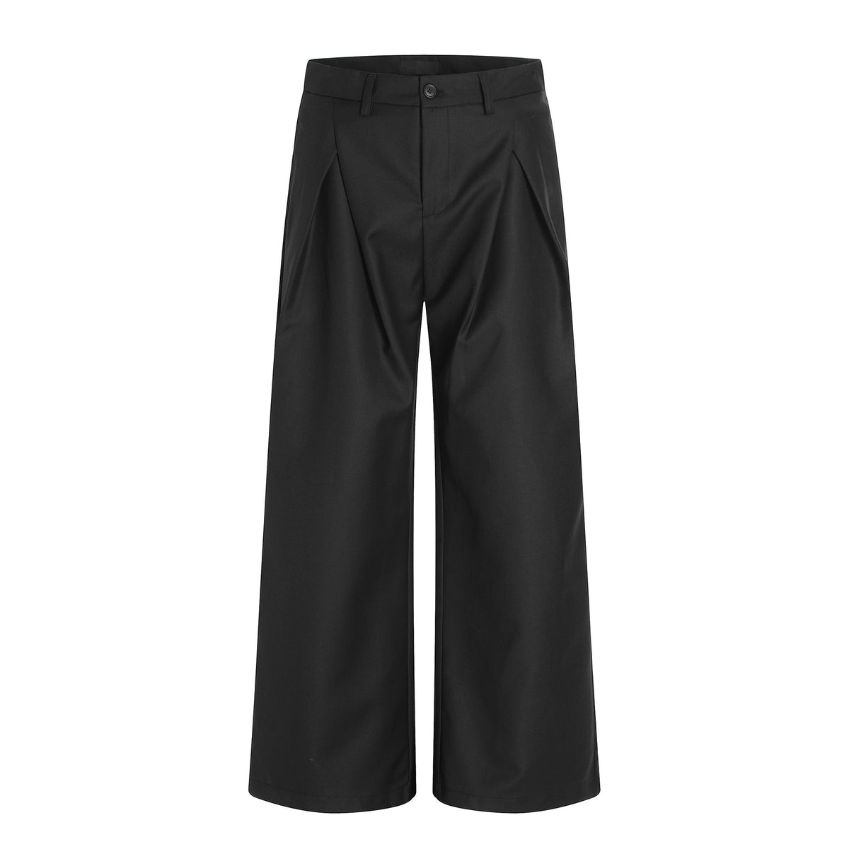 Pleated Wide-Leg Trousers