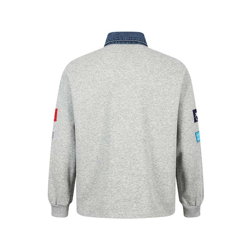 Denim Collar Rugby Shirt