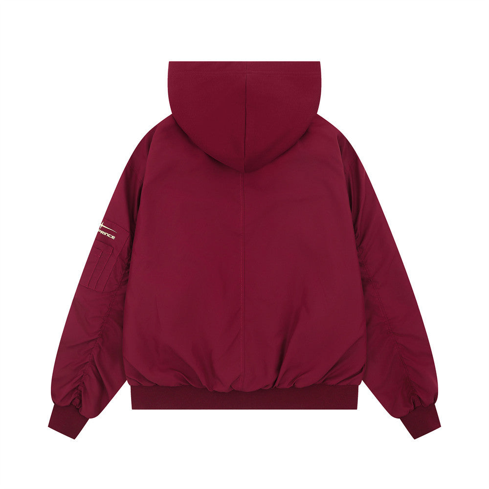 Double-Zip Utility Bomber Jacket