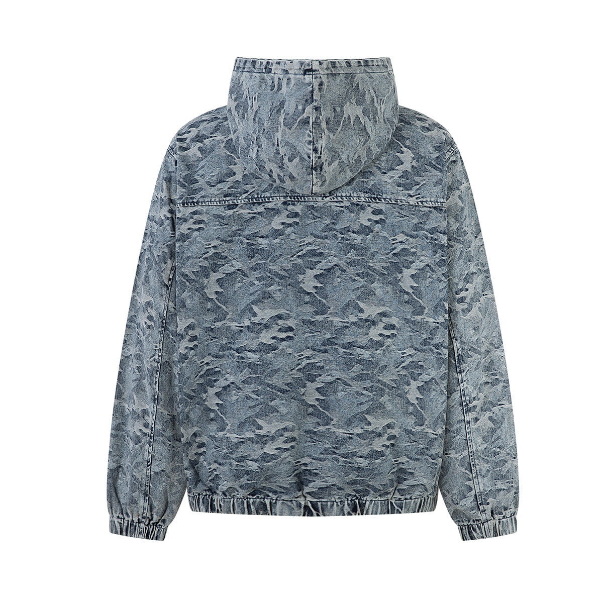 Washed Camouflage Style Hoodie