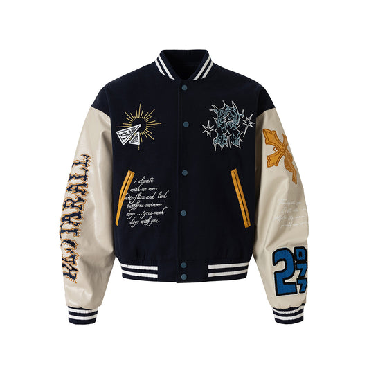 Embroidered Baseball Totem Jacket