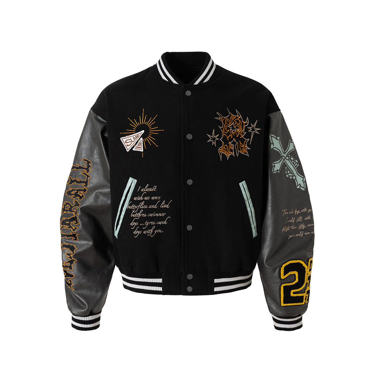 Embroidered Baseball Totem Jacket