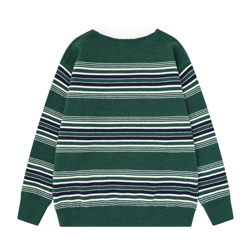 Striped Collegiate Knit Sweater