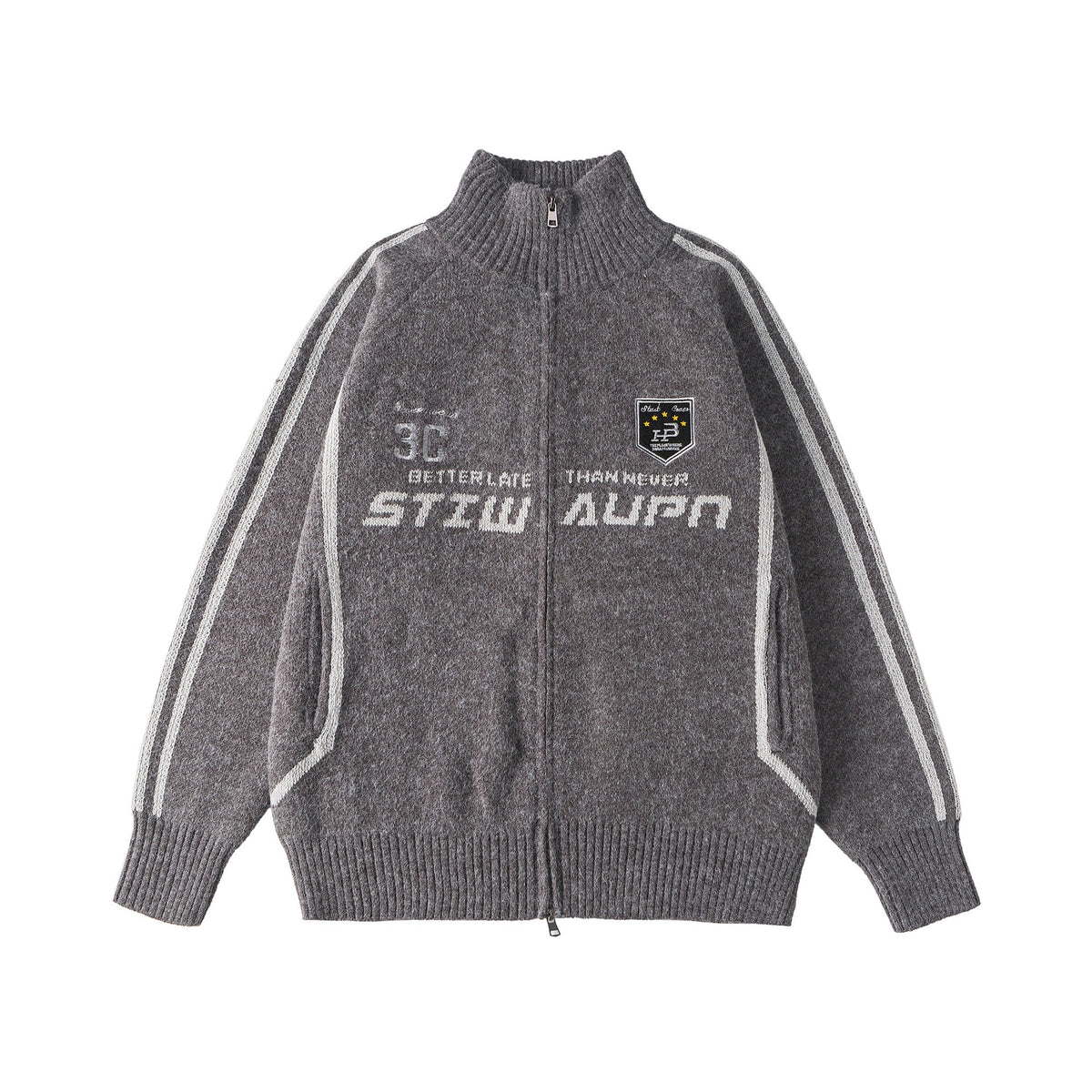 Varsity Track Knit Jacket