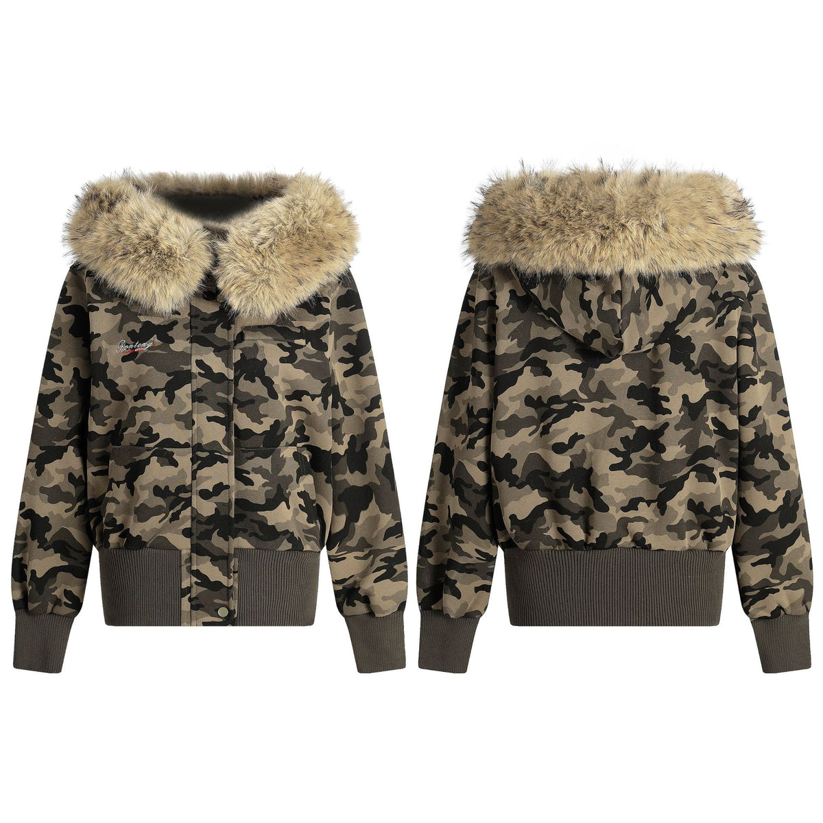 Camouflage Hooded Cardigan