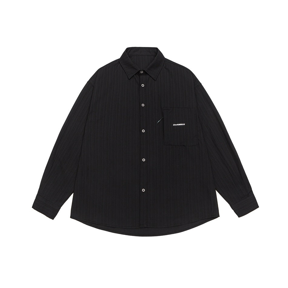 Ribbed Pocket Overshirt