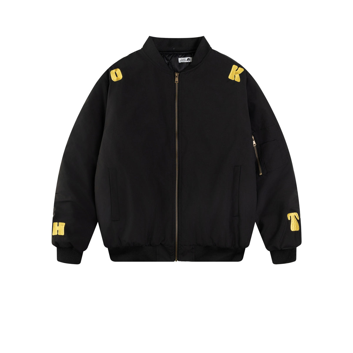 Embroidered Letter Bomber Jacket