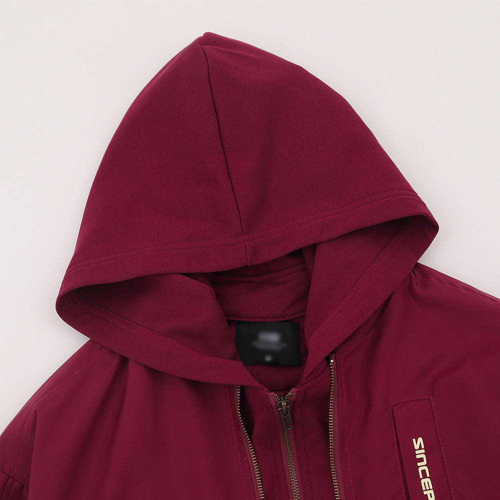 Double-Zip Utility Bomber Jacket
