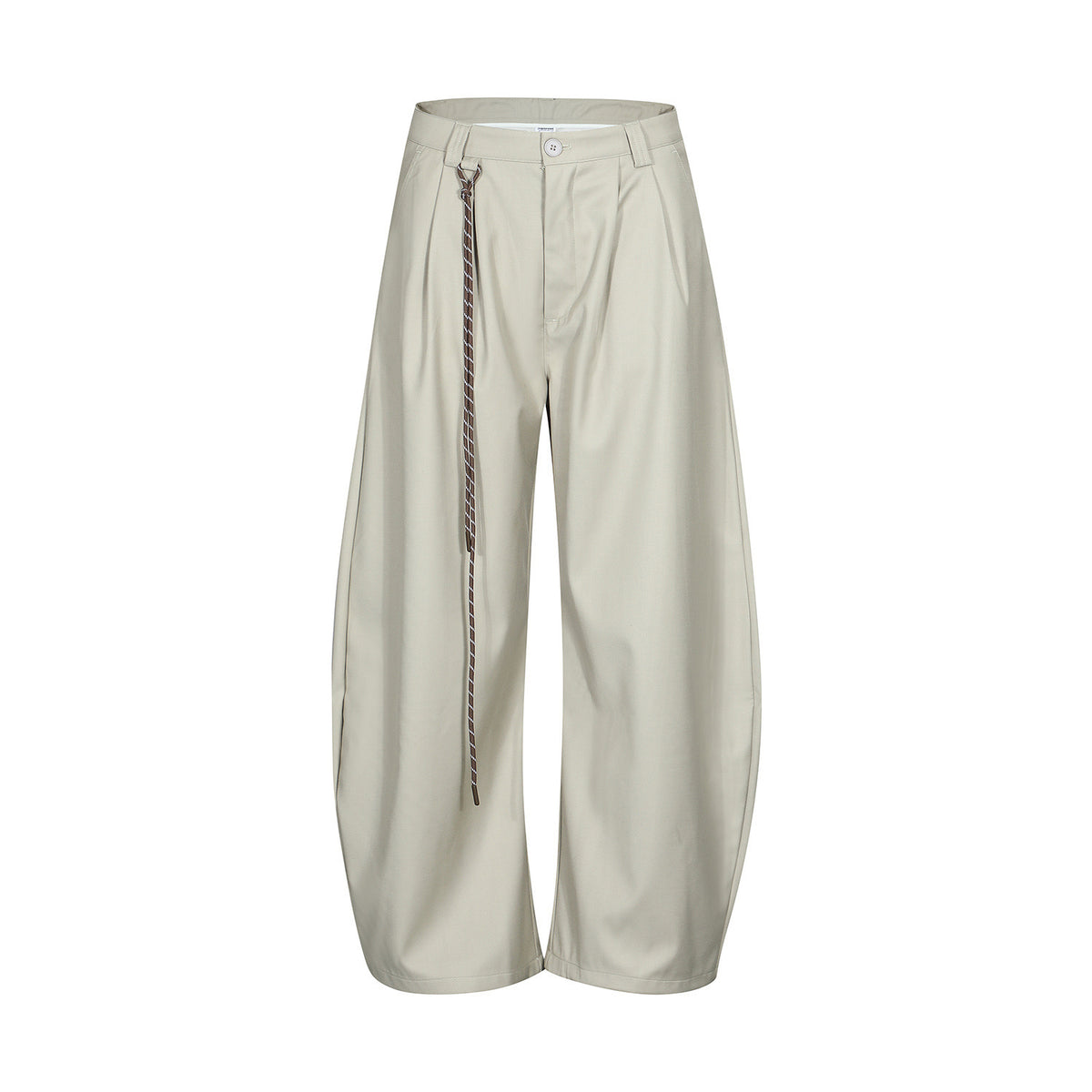 Premium Barrel-Leg Pleated Trousers