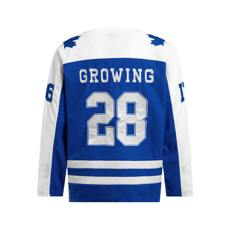 Embroidered Color Block Jersey