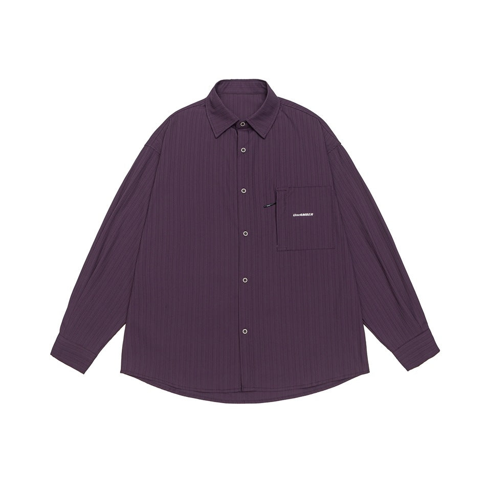 Ribbed Pocket Overshirt