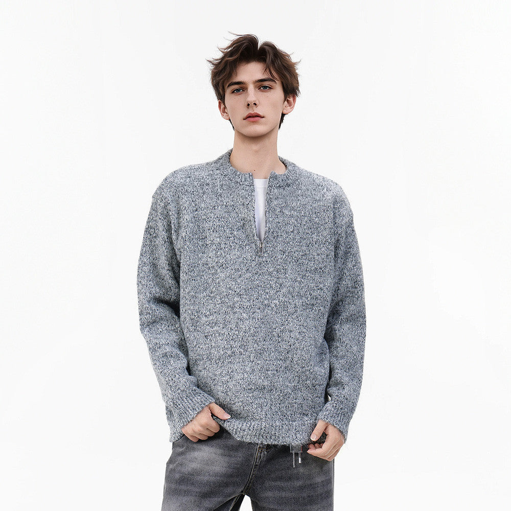 Textured Marl Knit Sweater