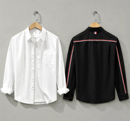 Contrast Detail Overshirt